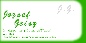 jozsef geisz business card
